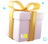 Receba seus bônus de boas-vindas no 6R